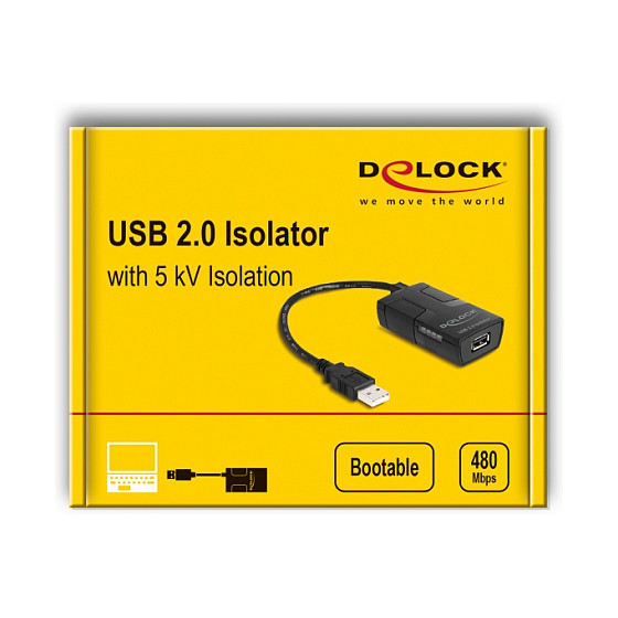USB Izolator DELOCK 64225 (USB-A M na USB-A Ž, 5 kV izolacija, ESD zaštita)-2