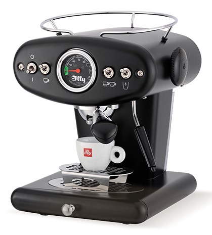 Aparat za kavu ILLY X1 Anniversary E.S.E. & Ground (za mljevenu kavu i E.S.E. doze, 1 L, crni)-1