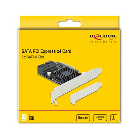 PCI Express kartica DELOCK 90498 (5x SATA 6 Gb/s, PCIe x4, Low Profile)-3