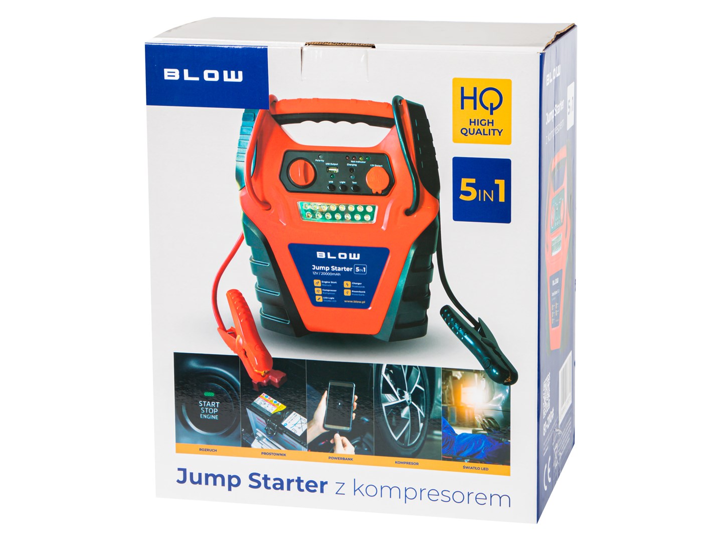 Starter za auto i kompresor BLOW JS-19 5u1 (900A, 17Ah, 250 PSI)-3