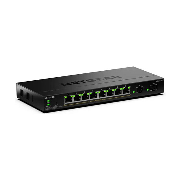 Mrežni Switch NETGEAR GS310TP-200EUS (8x PoE+ Gigabit, 2x SFP, 55W, Smart Managed Pro)