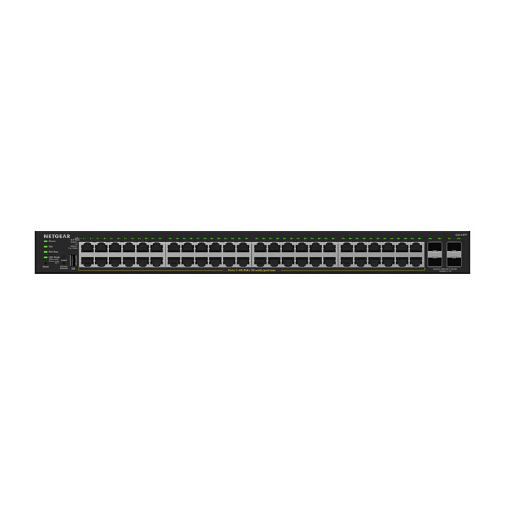 Mrežni Switch NETGEAR GS348TP-200EUS (48x PoE+ Gigabit, 4x SFP, 380W, Smart Managed Pro)-1