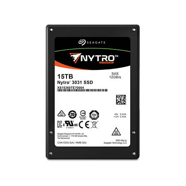 Enterprise SSD SEAGATE Nytro 3131 15.36TB (2.5", SAS 12Gb/s, SED, Read-Intensive)