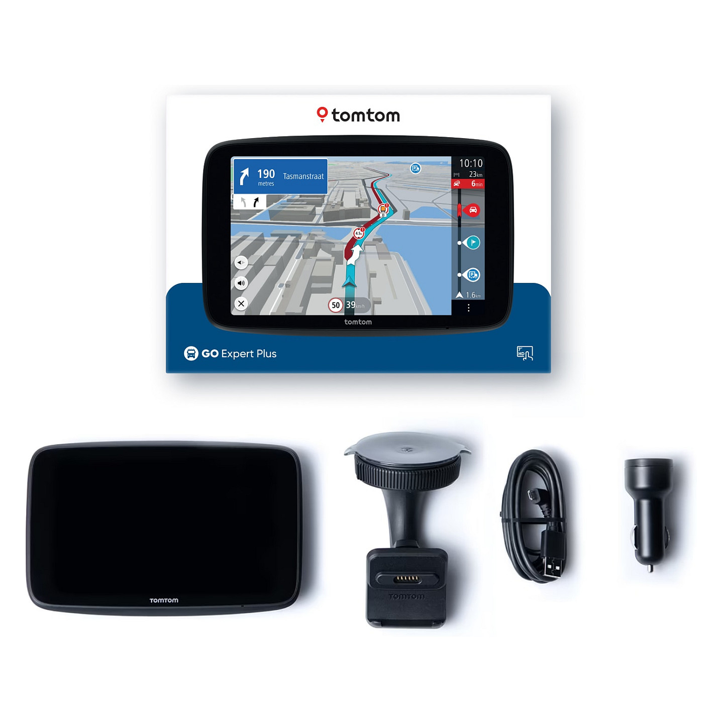 GPS Navigacija TOMTOM GO Expert Plus EU 7" Premium Pack (HD zaslon, Wi-Fi, doživotne karte)-0