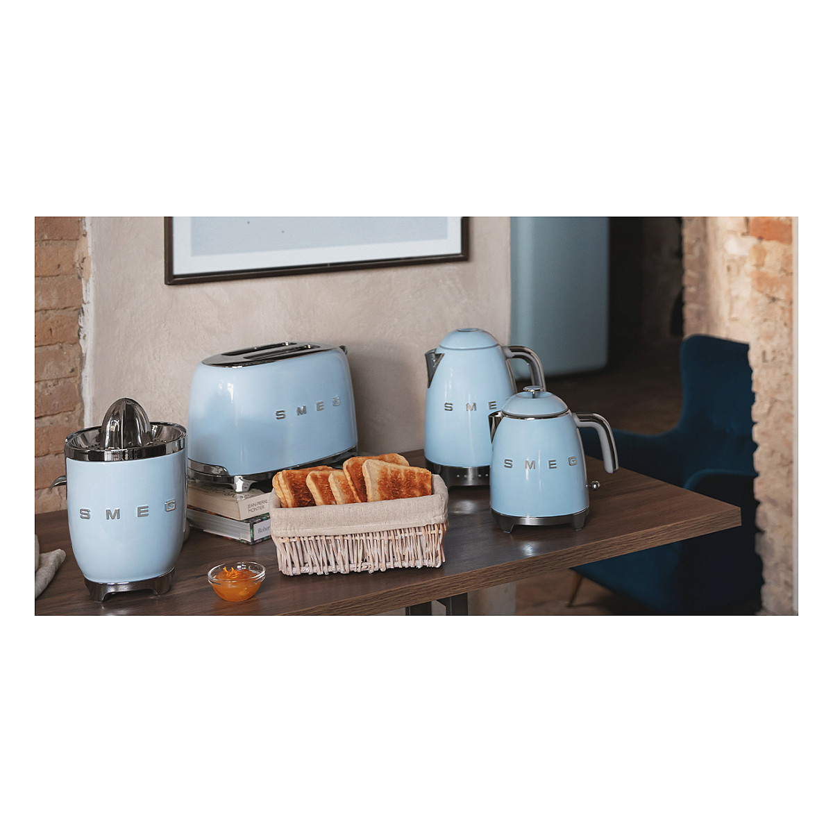 Kuhalo za vodu SMEG 50's Style KLF04PBEU (1.7 L, 2400 W, varijabilna temperatura) Pastelno plava-7
