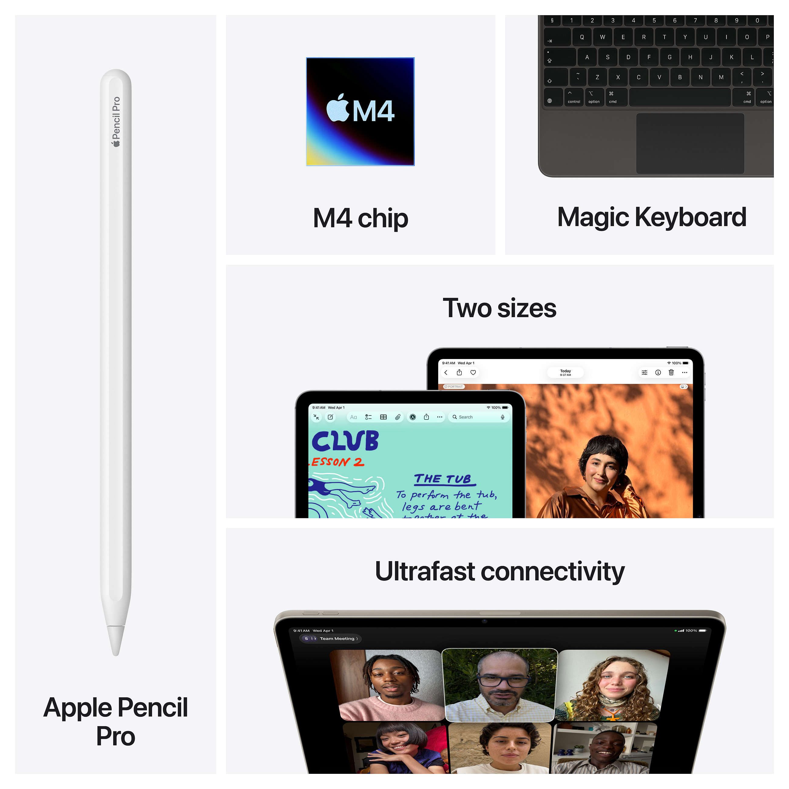 Tablet APPLE iPad Air 13 (13", Liquid Retina, 2732x2048, Apple M4, 256GB, Wi-Fi + 5G, iPadOS, Starlight) - MV713FD/A-8