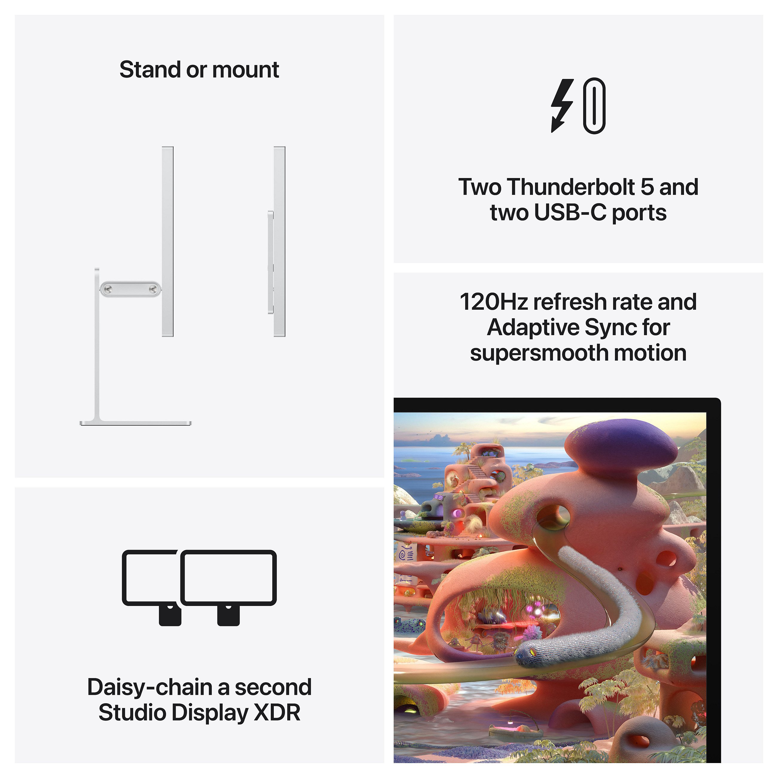 Apple Studio Display XDR - Nano-texture glass - VESA mount adapter (Stand not included) (2026)-7