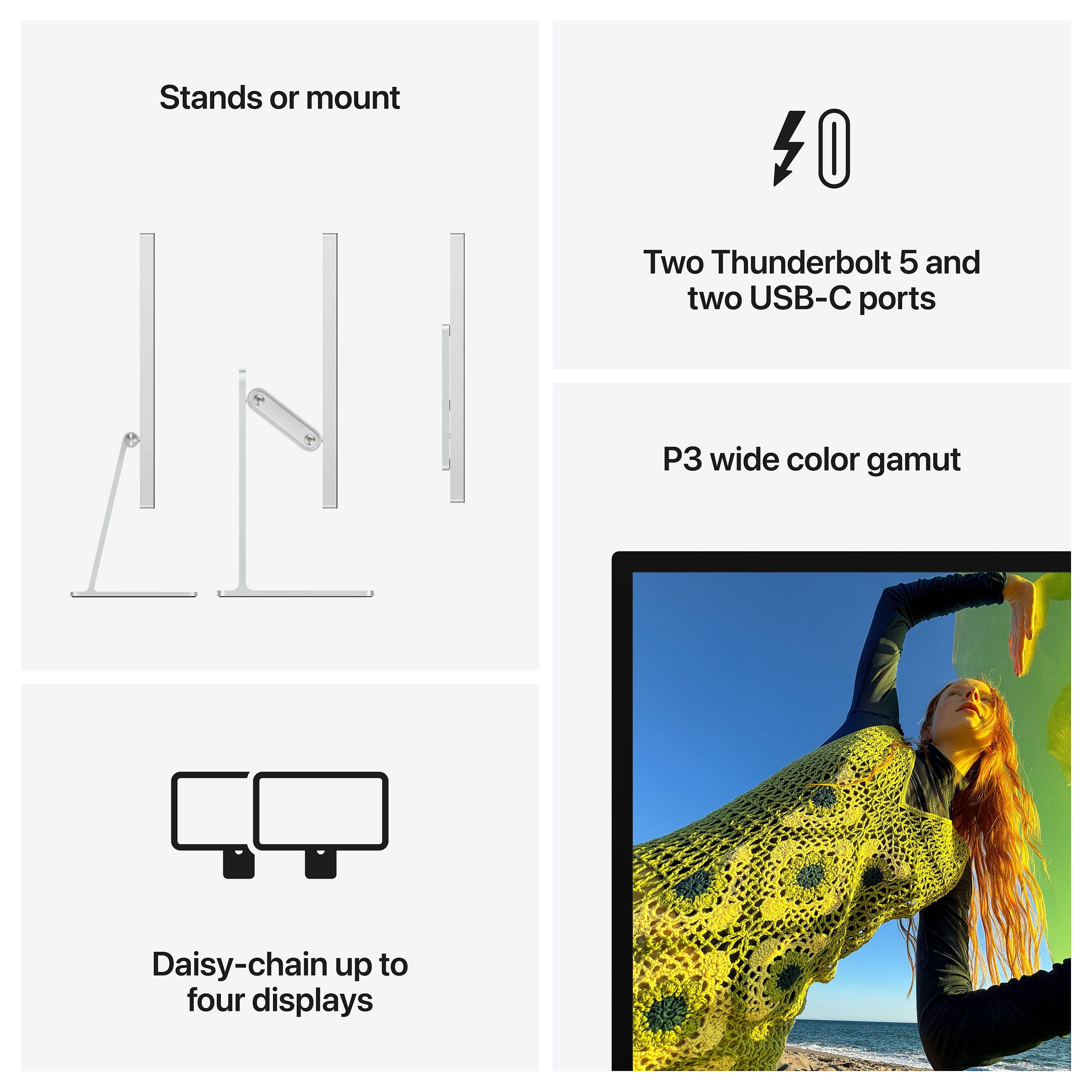Monitor APPLE Studio Display 27" 5K Retina (Standard Glass, Stalak podesiv po nagibu)-7