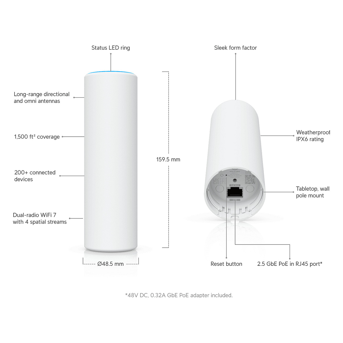 Mrežni access point UBIQUITI UniFi U7-Mesh (Wi-Fi 7)-7