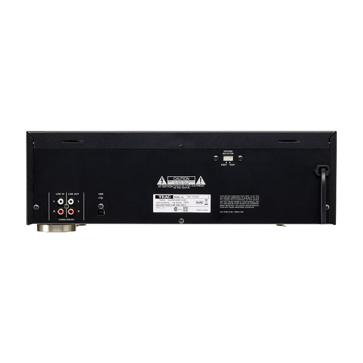 Dvostruki kazetofon TEAC W-1200 (USB, crna boja)-1