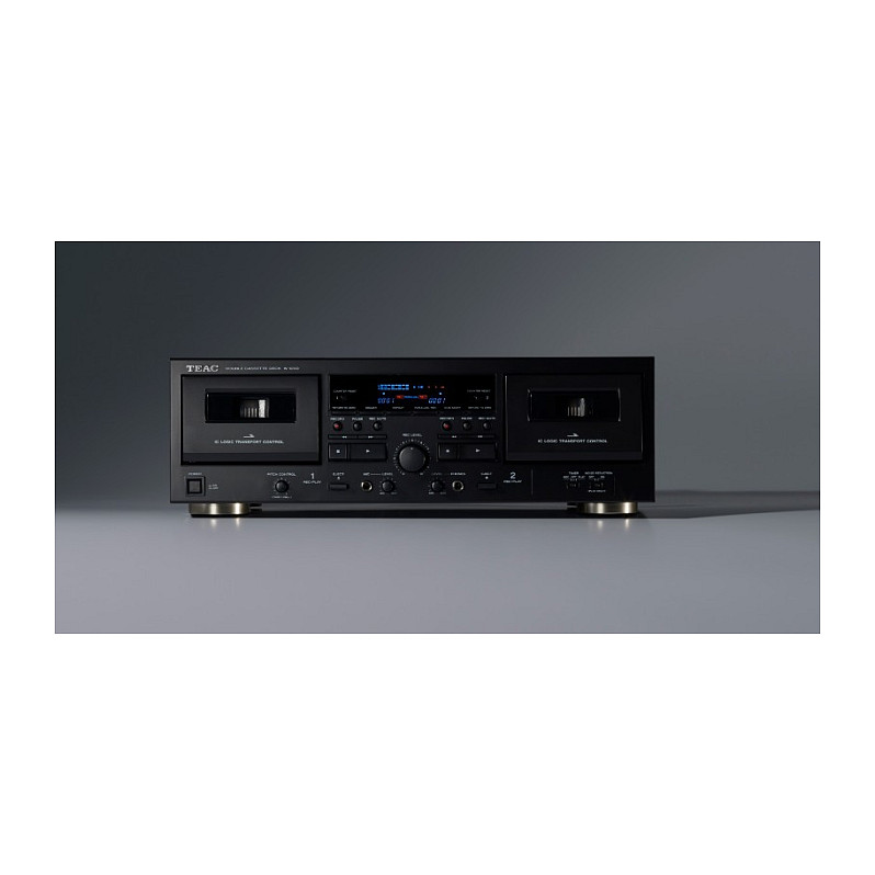 Dvostruki kazetofon TEAC W-1200 (USB, crna boja)-2