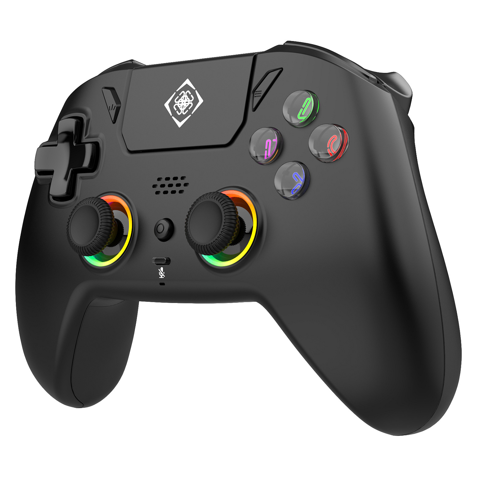 Bežični kontroler DELTACO GAM-150-B (za PS5/PS4/PC, RGB, Hall-Effect, Bluetooth/2.4GHz)-1