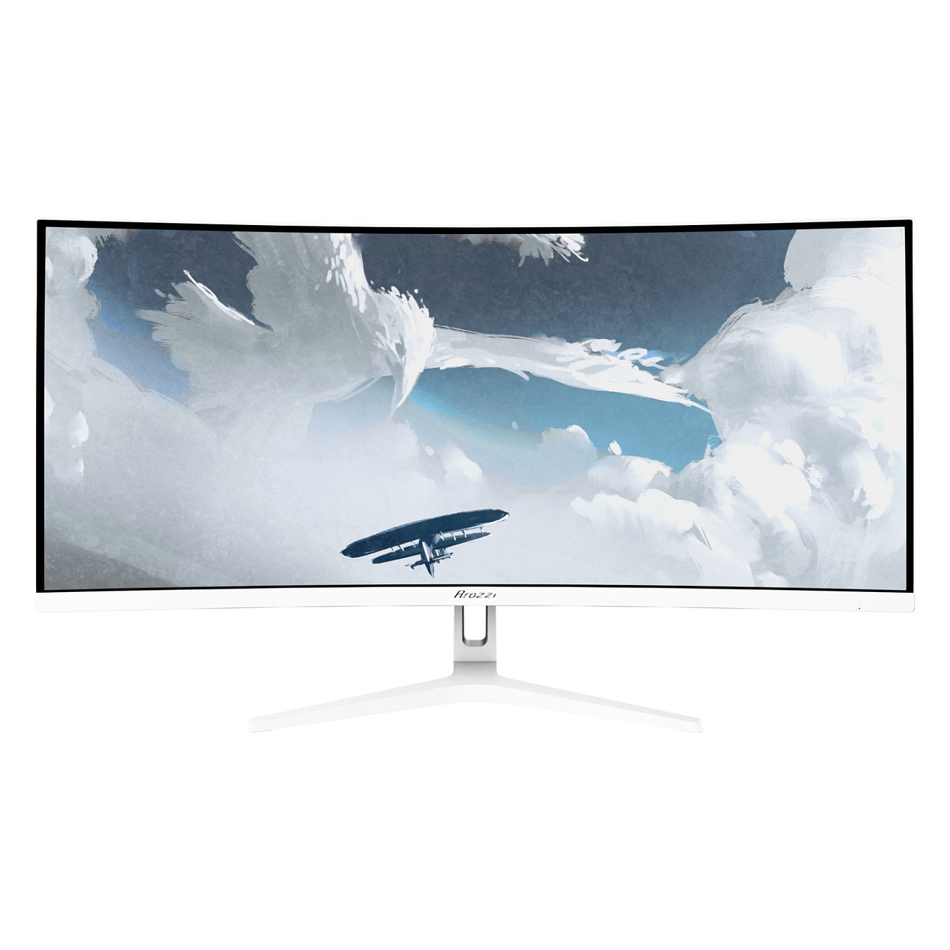 Gaming monitor AROZZI Nova 34" Curved (3440x1440, VA, 165Hz, 1ms, FreeSync Premium) bijeli-0