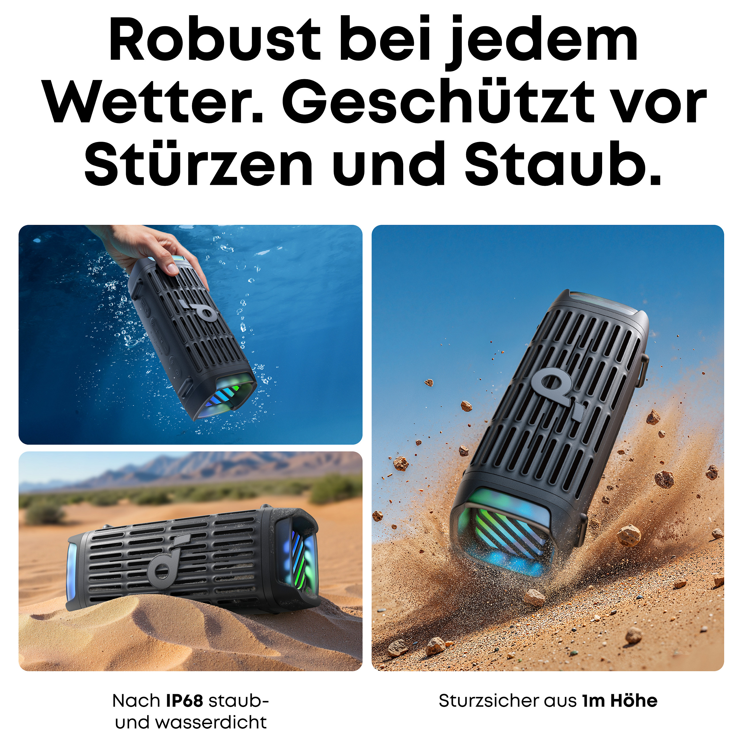 Bluetooth zvučnik ANKER Soundcore Boom 3i (50W, IP68, 16h baterije, BassUp, Svjetlosni efekti)-2