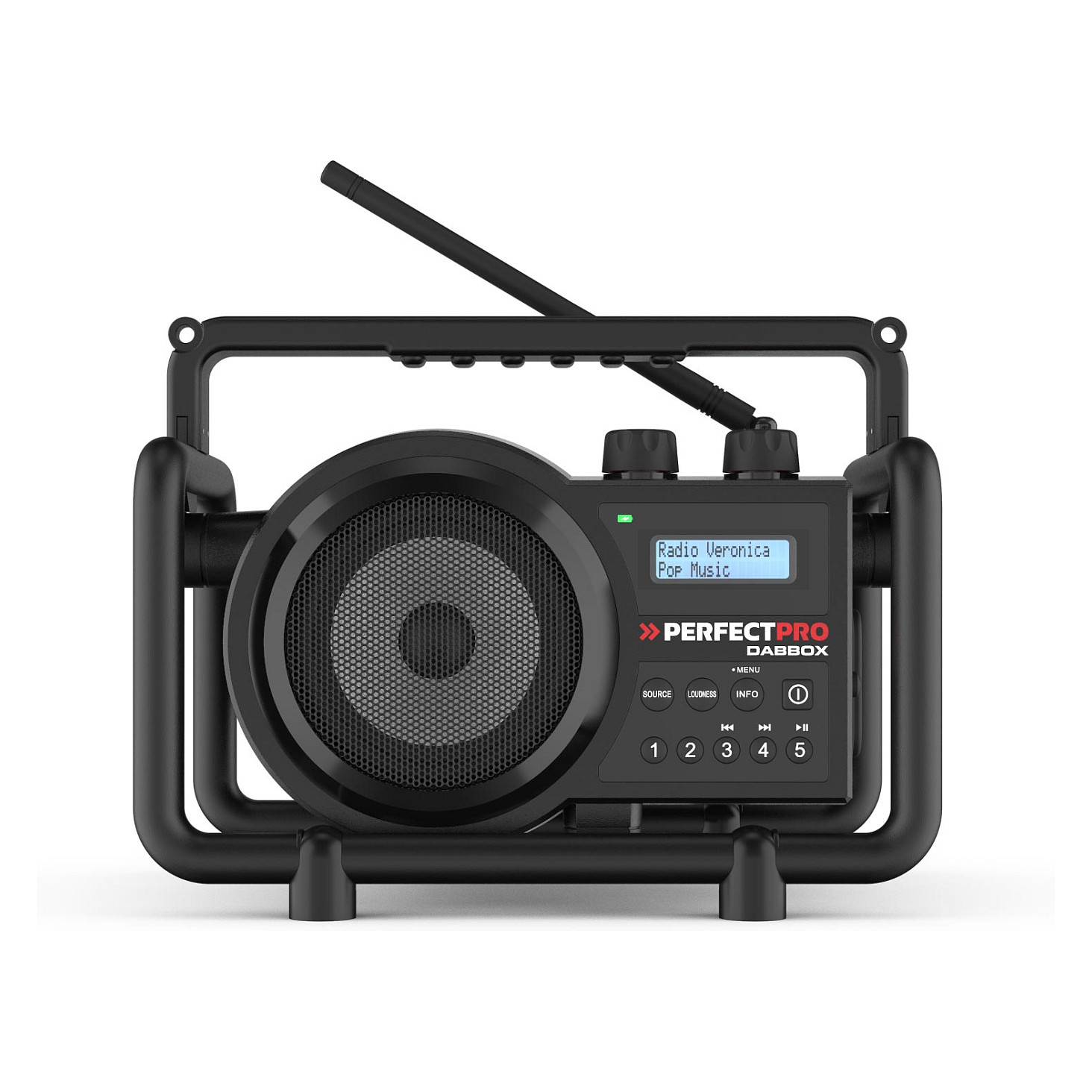 Radio za gradilište PERFECTPRO DAB+BOX 2 (DAB+/FM, Bluetooth, IP65, Baterija)-0