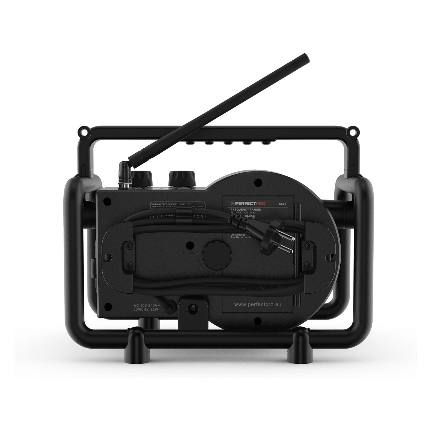 Radio za gradilište PERFECTPRO DAB+BOX 2 (DAB+/FM, Bluetooth, IP65, Baterija)-1