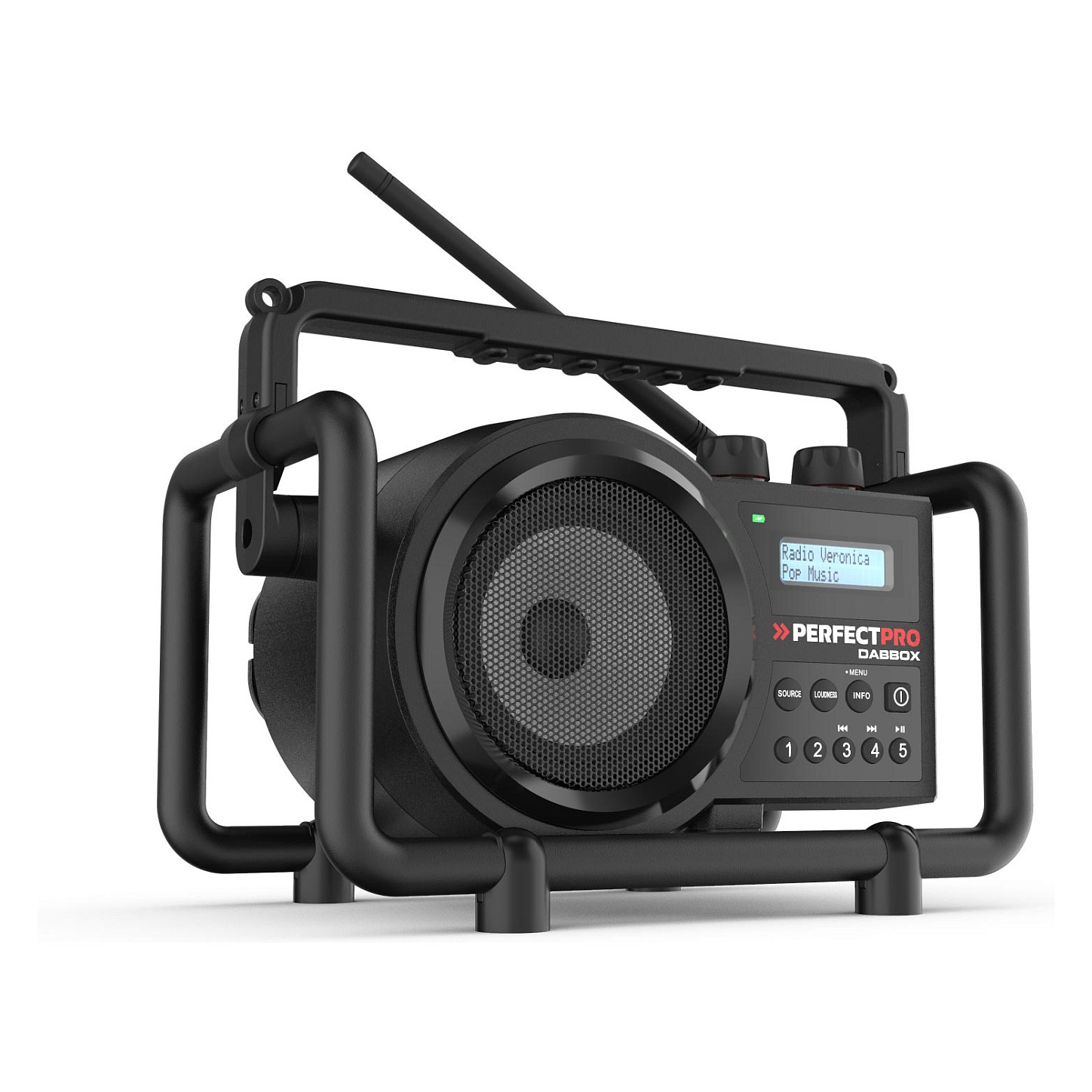 Radio za gradilište PERFECTPRO DAB+BOX 2 (DAB+/FM, Bluetooth, IP65, Baterija)-4