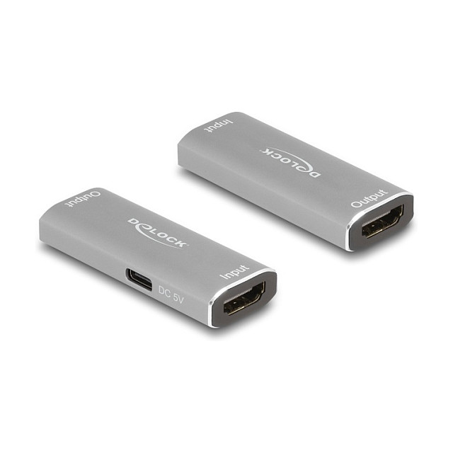 DELOCK HDMI Repeater 8K 60 Hz pojačalo signala (do 20m, 48 Gbps, HDCP 2.3)