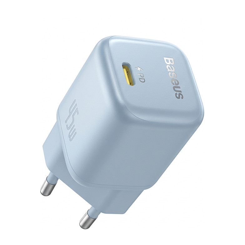 Kućni punjač BASEUS GaN5 Pro 45W (USB-C + USB-A, PD, QC) Plavi-0
