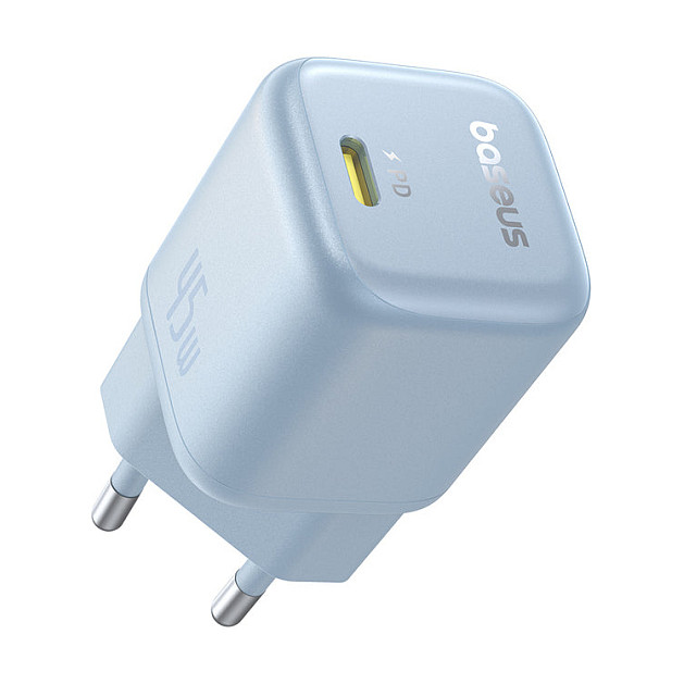 Kućni punjač BASEUS GaN5 Pro 45W (USB-C + USB-A, PD, QC) Plavi-1