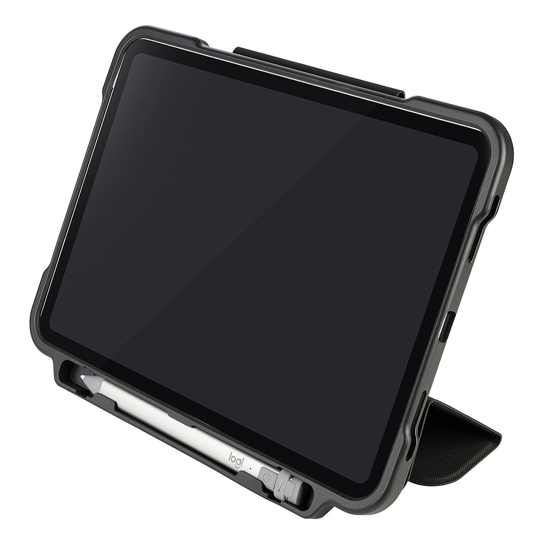 Zaštitna maska TUCANO Alunno za iPad 10.2" (7/8/9 gen) (EVA pjena, dječja, otporna na udarce, stalak), crna-4