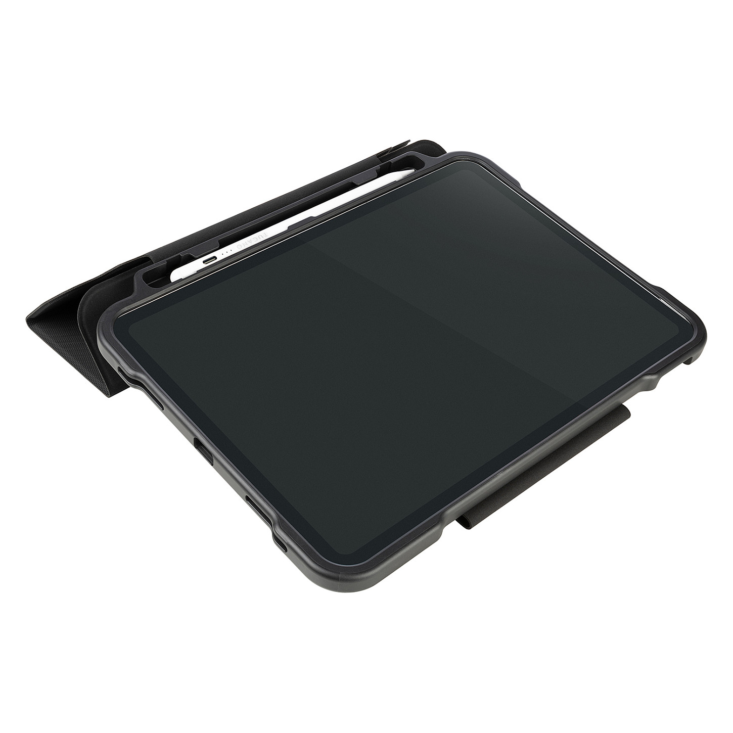 Zaštitna maska TUCANO Alunno za iPad 10.2" (7/8/9 gen) (EVA pjena, dječja, otporna na udarce, stalak), crna-5
