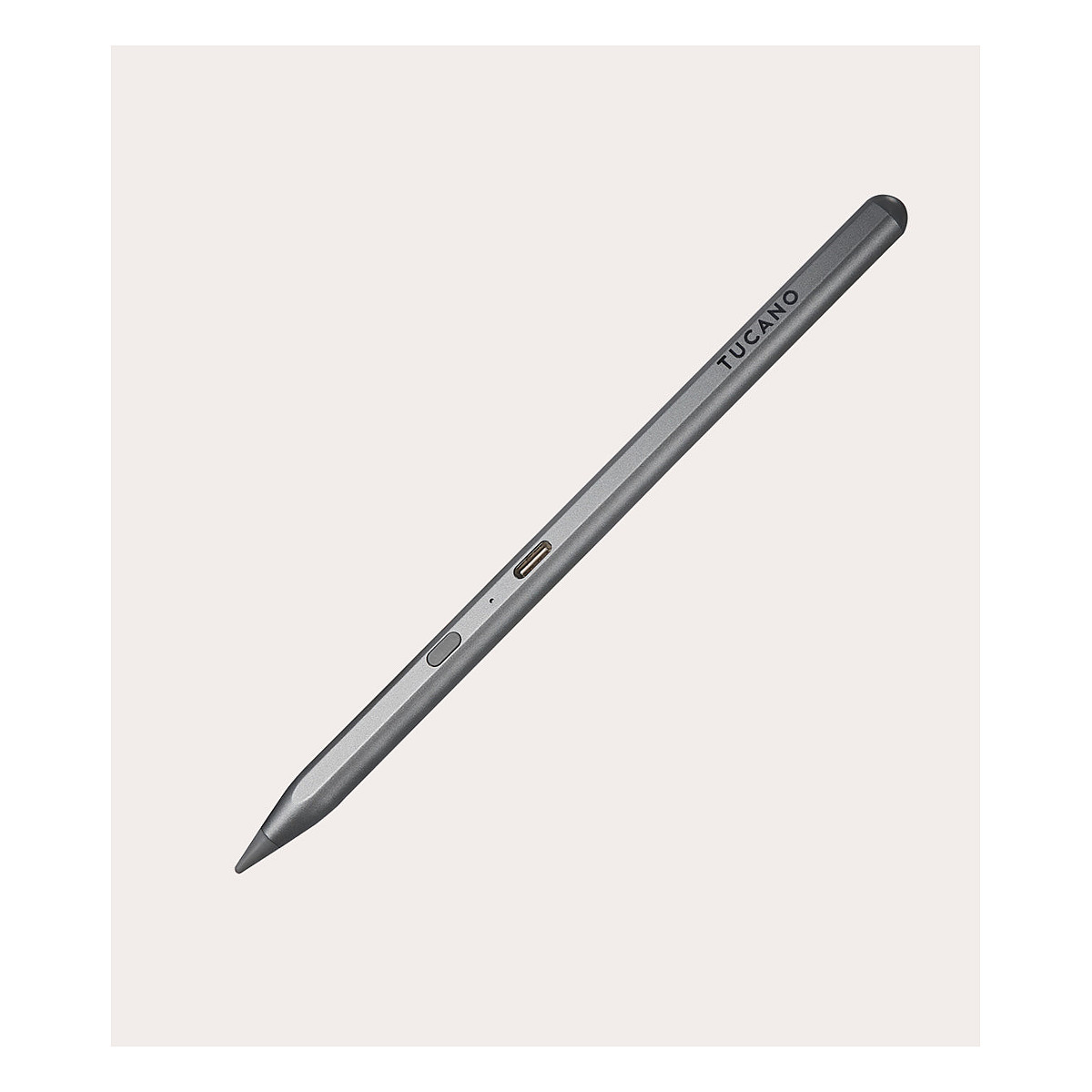 Stylus olovka TUCANO Utility 3 za Apple iPad (magnetsko pričvršćivanje, USB-C) srebrna-0