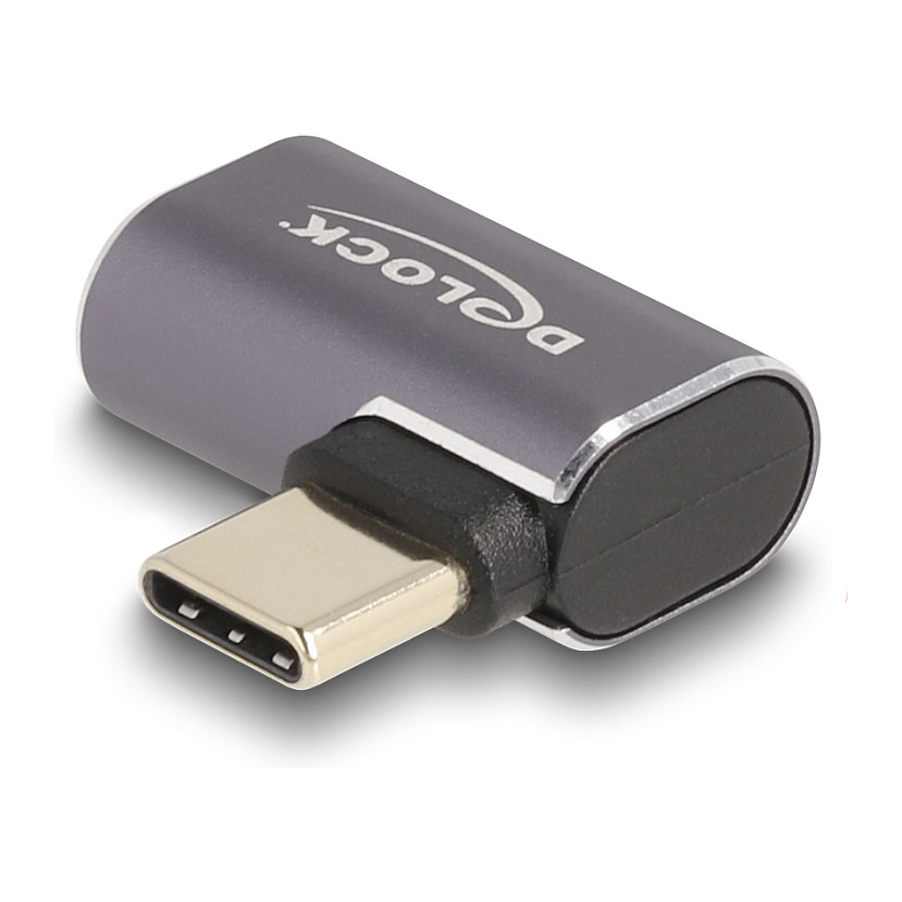 USB-C adapter DELOCK 60047 (40 Gbps, 8K 60 Hz, PD 100W, kutni)