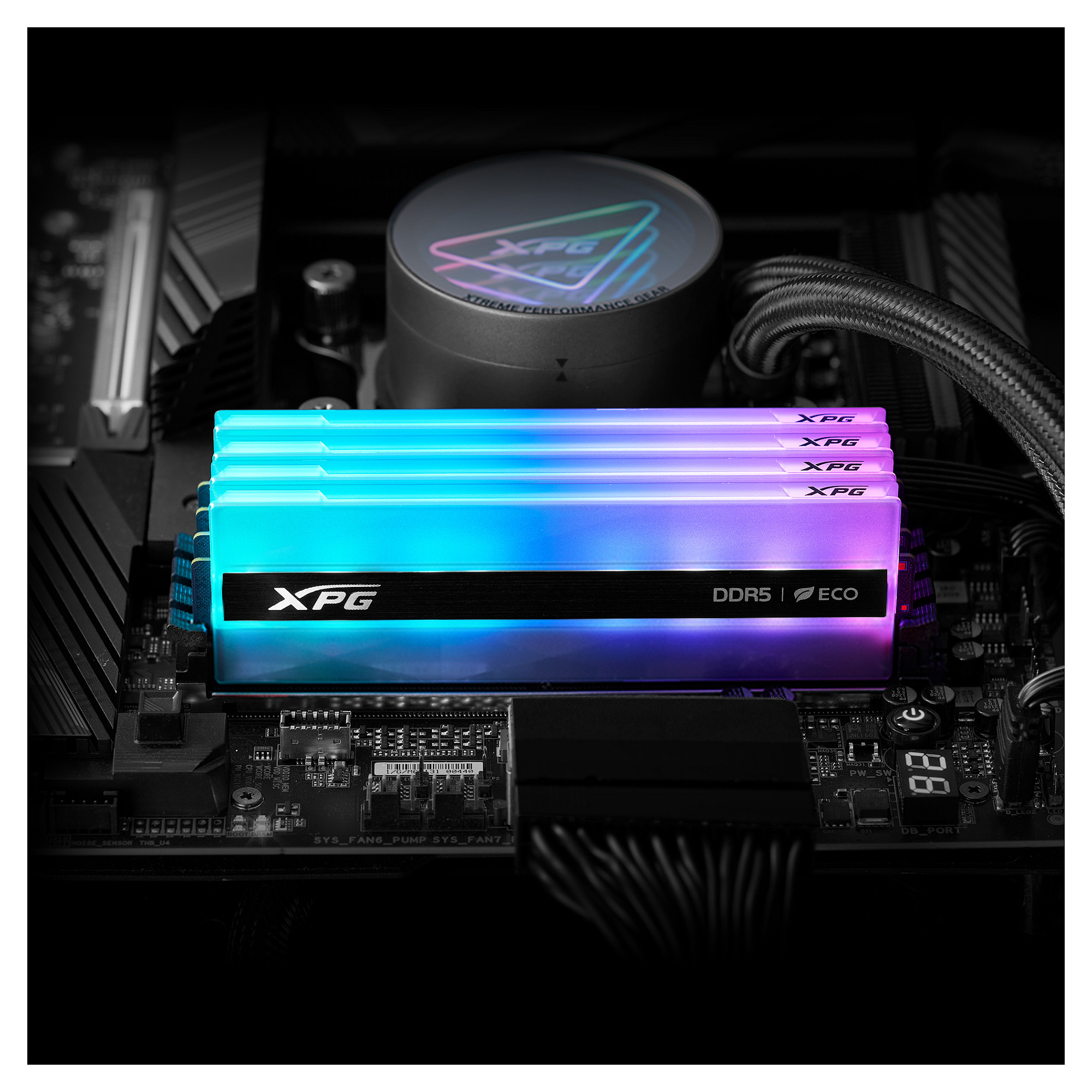 RAM memorija ADATA XPG LANCER NEON RGB 32GB (2x16GB) DDR5 6400MHz CL32 (AX5U6400C3216G-DCLANBK)-6