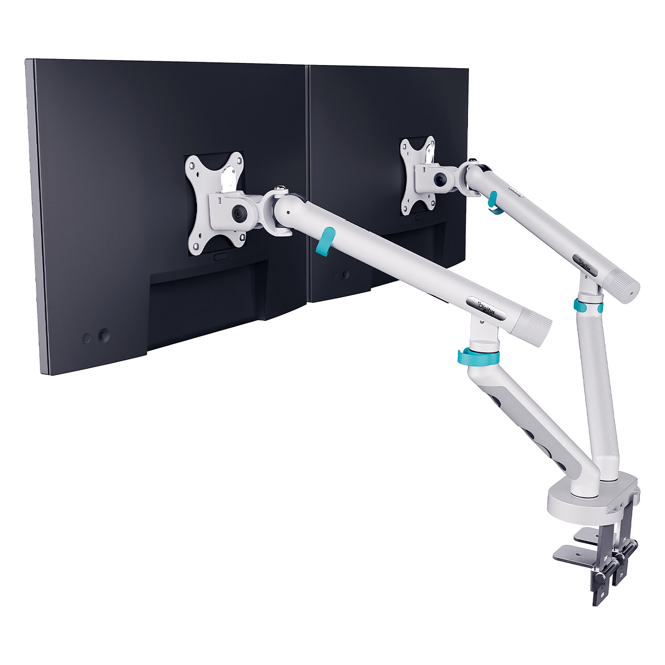 Nosač za monitor DIGITUS DA-90439 Dual (17-35", do 10 kg, plinska opruga, bijeli)-3