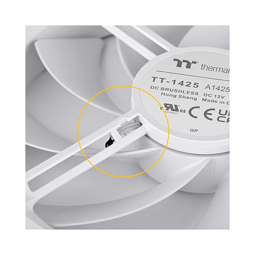 Ventilatori za kućište THERMALTAKE SWAFAN EX14 RGB White 140mm (3 kom, ARGB, magnetski konektor)-4