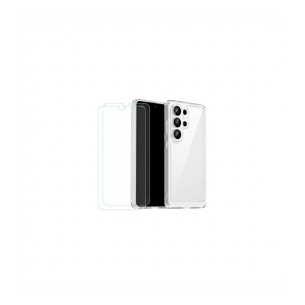 Paket opreme za mobitel SAMSUNG Starter Kit za Galaxy S24 Ultra (Prozirna maskica + Zaštitno staklo + 25W punjač)-0