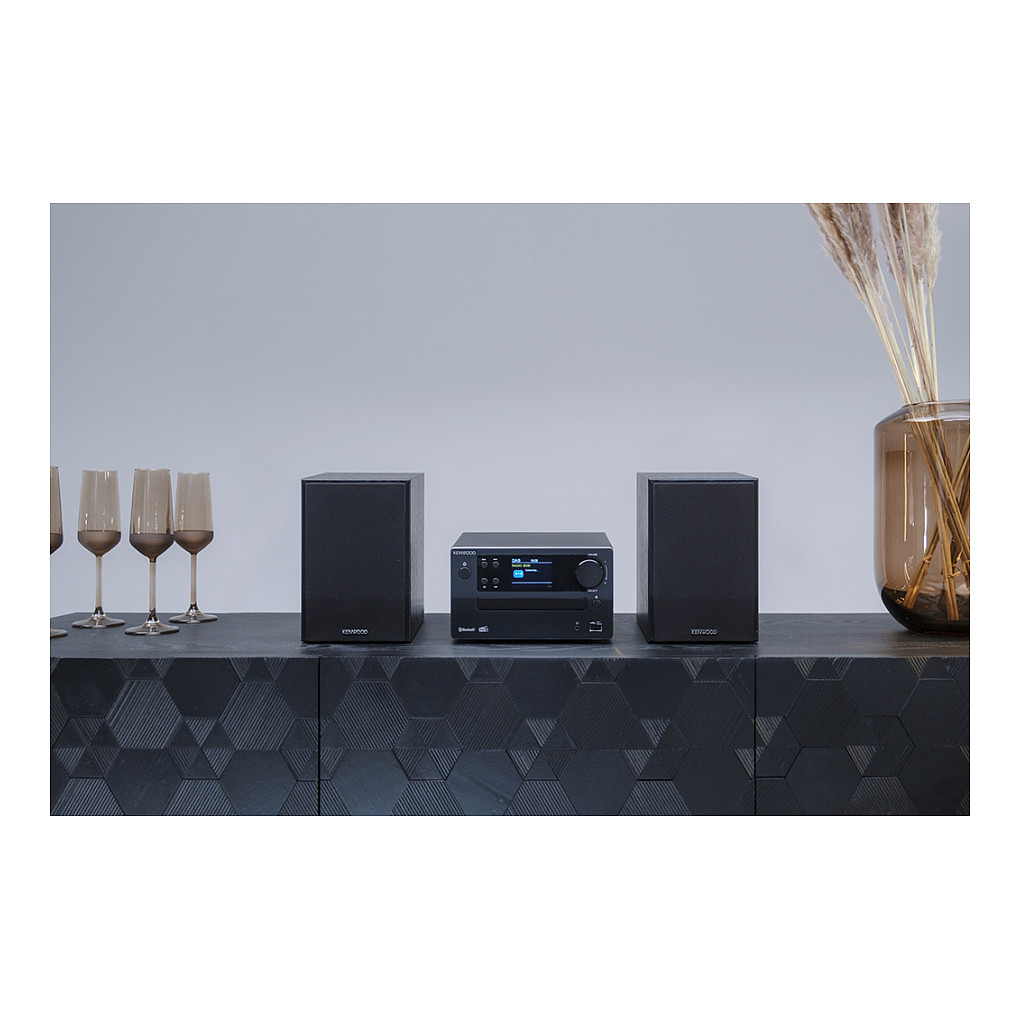 Hi-Fi linija KENWOOD M-725DAB (DAB+, Bluetooth, CD, USB, 2x25W) crna-2