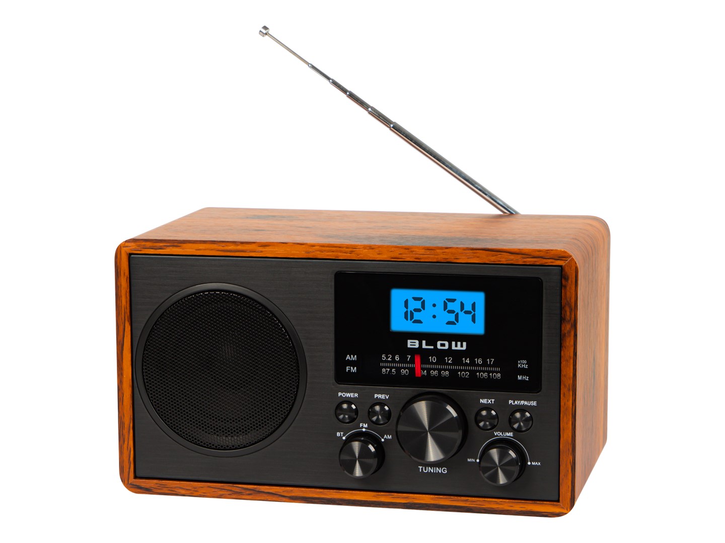 Prijenosni radio BLOW RA9 (AM/FM, Baterijsko i mrežno napajanje, Izlaz za slušalice)-1