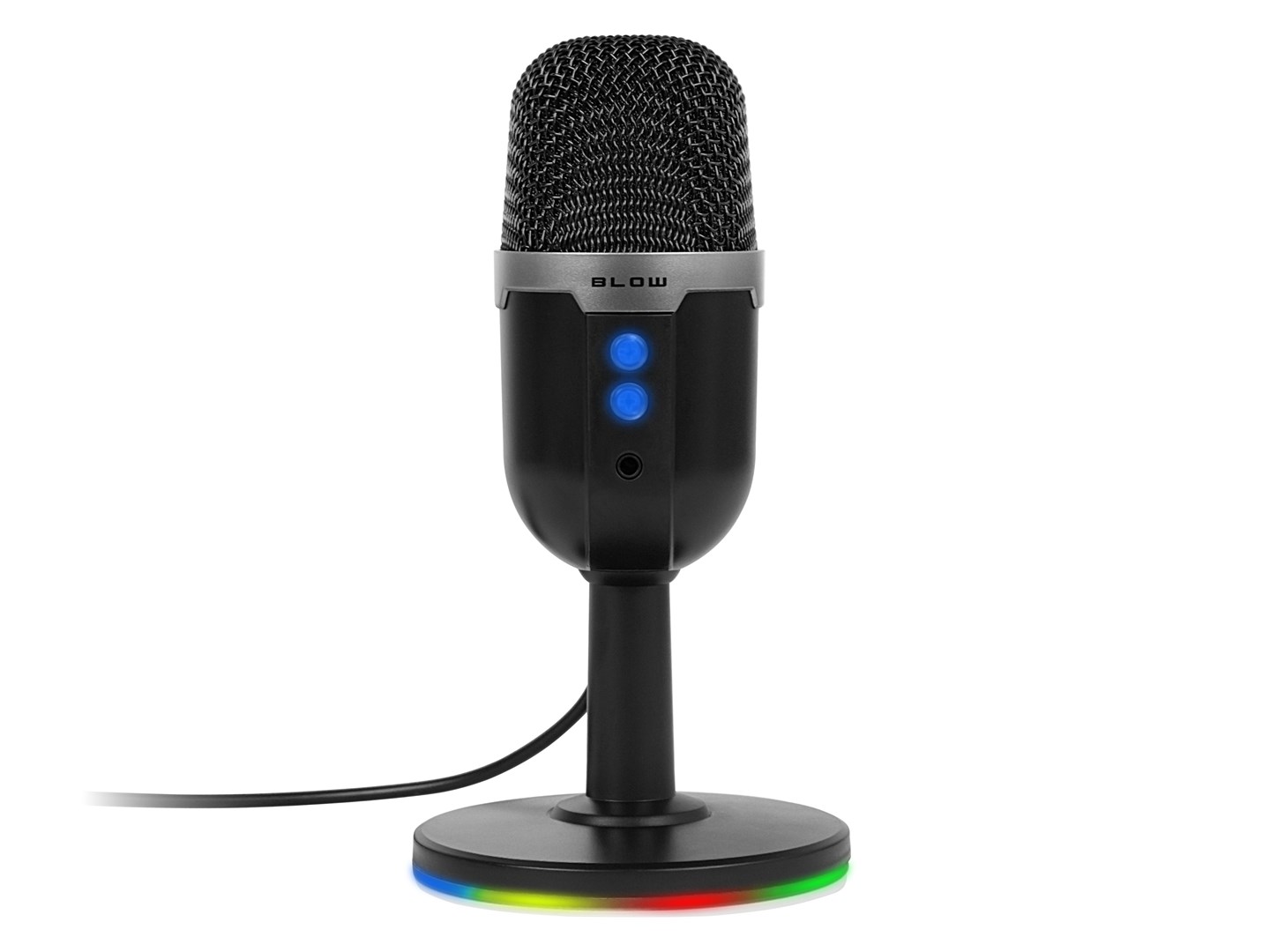 Studijski mikrofon BLOW PRM407 (USB, LED osvjetljenje, Kardioidni)