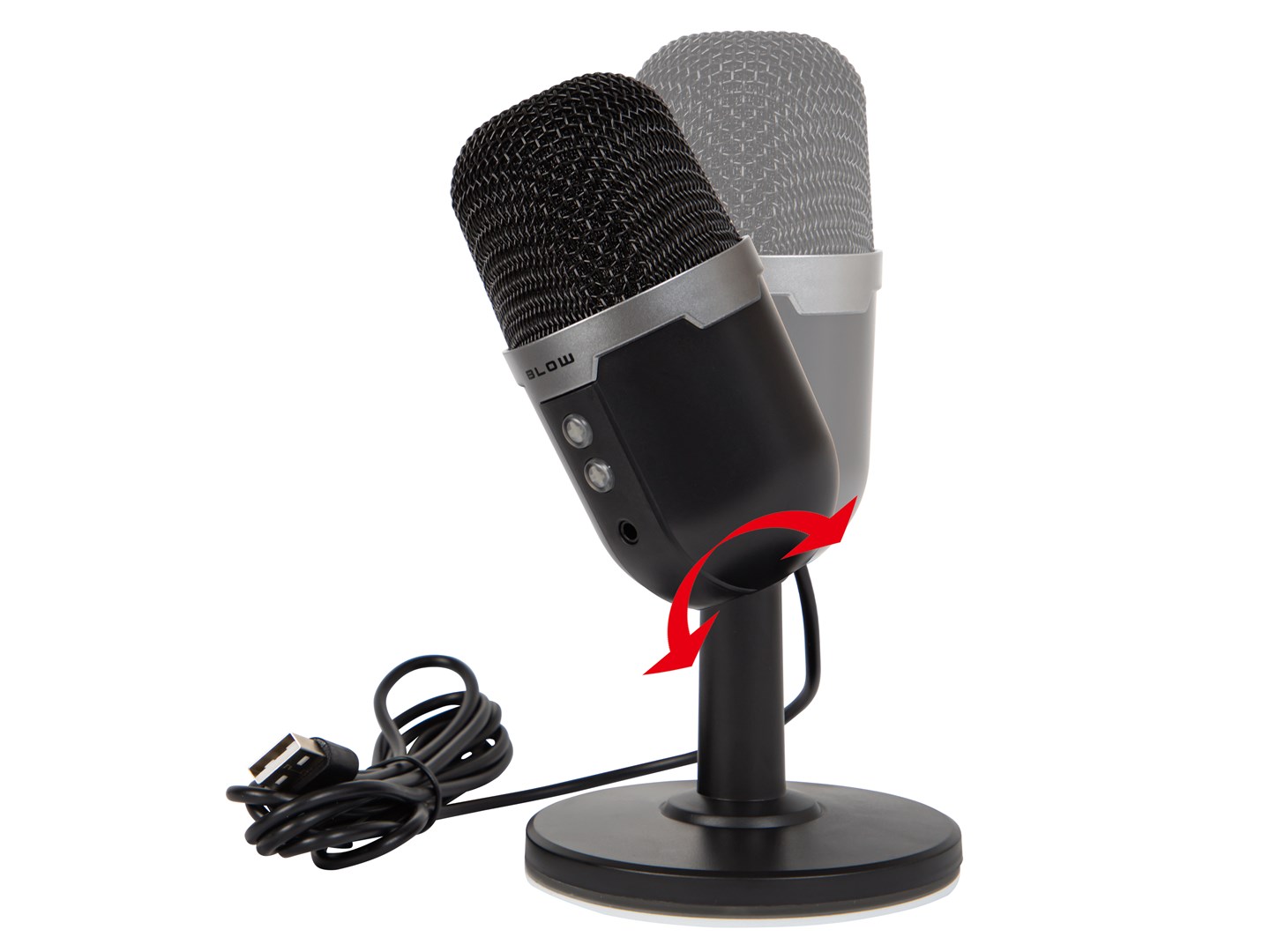 Studijski mikrofon BLOW PRM407 (USB, LED osvjetljenje, Kardioidni)-2