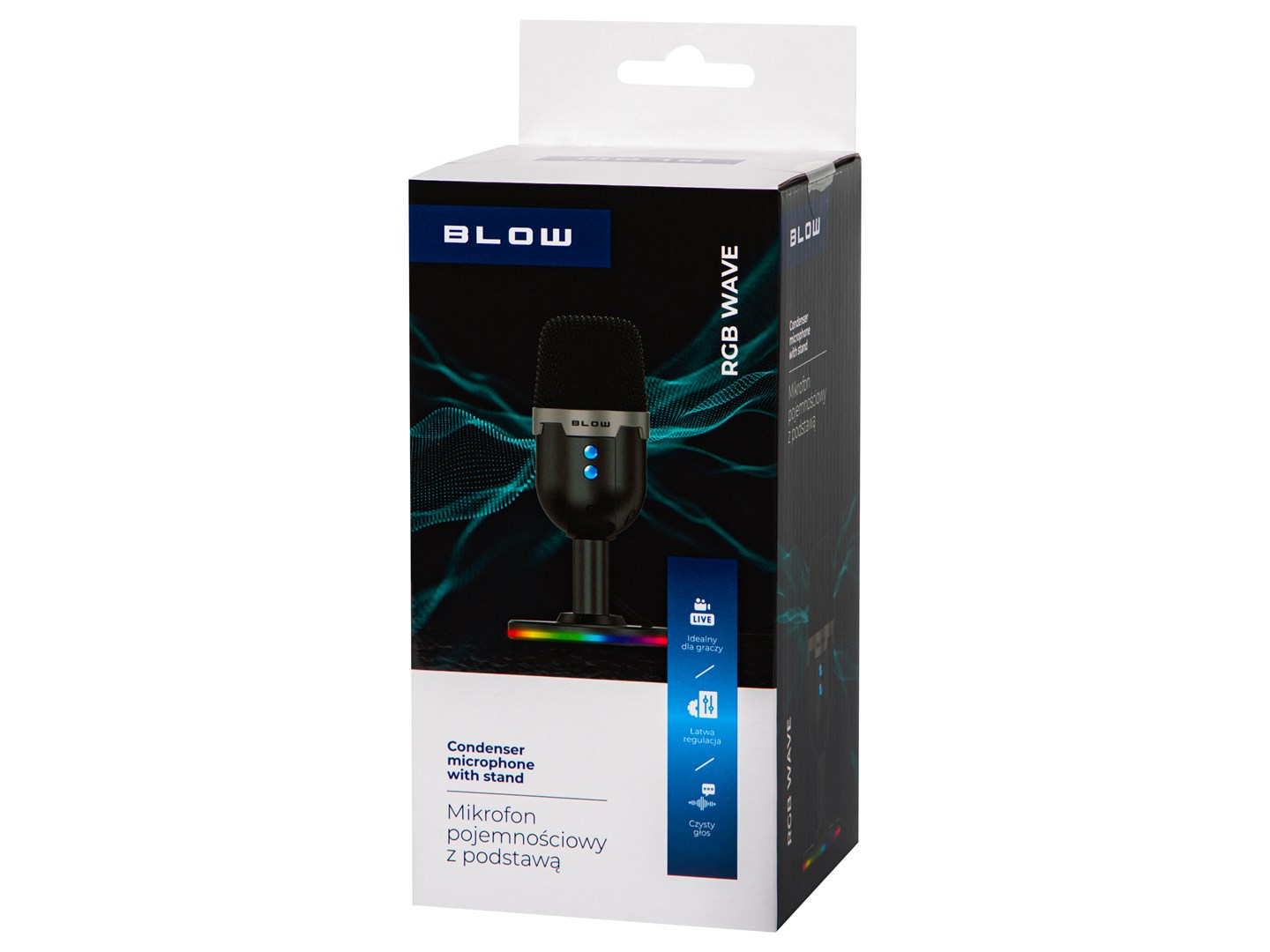 Studijski mikrofon BLOW PRM407 (USB, LED osvjetljenje, Kardioidni)-3