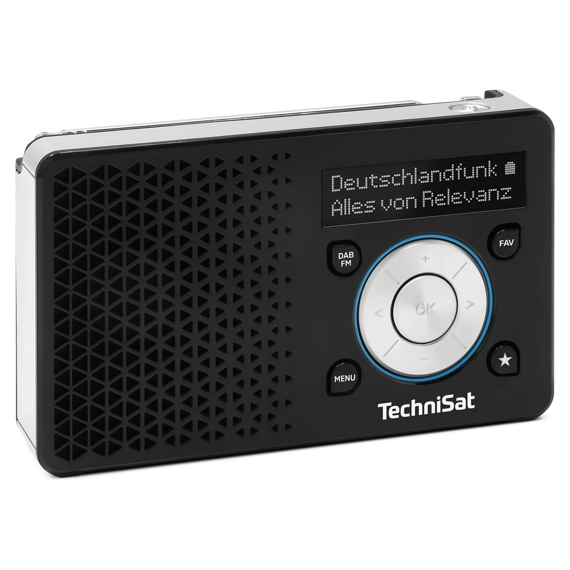 Prijenosni radio TECHNISAT DigitRadio 1 A (DAB+/FM, Baterijski/Mrežni rad, Crno-srebrni)-3