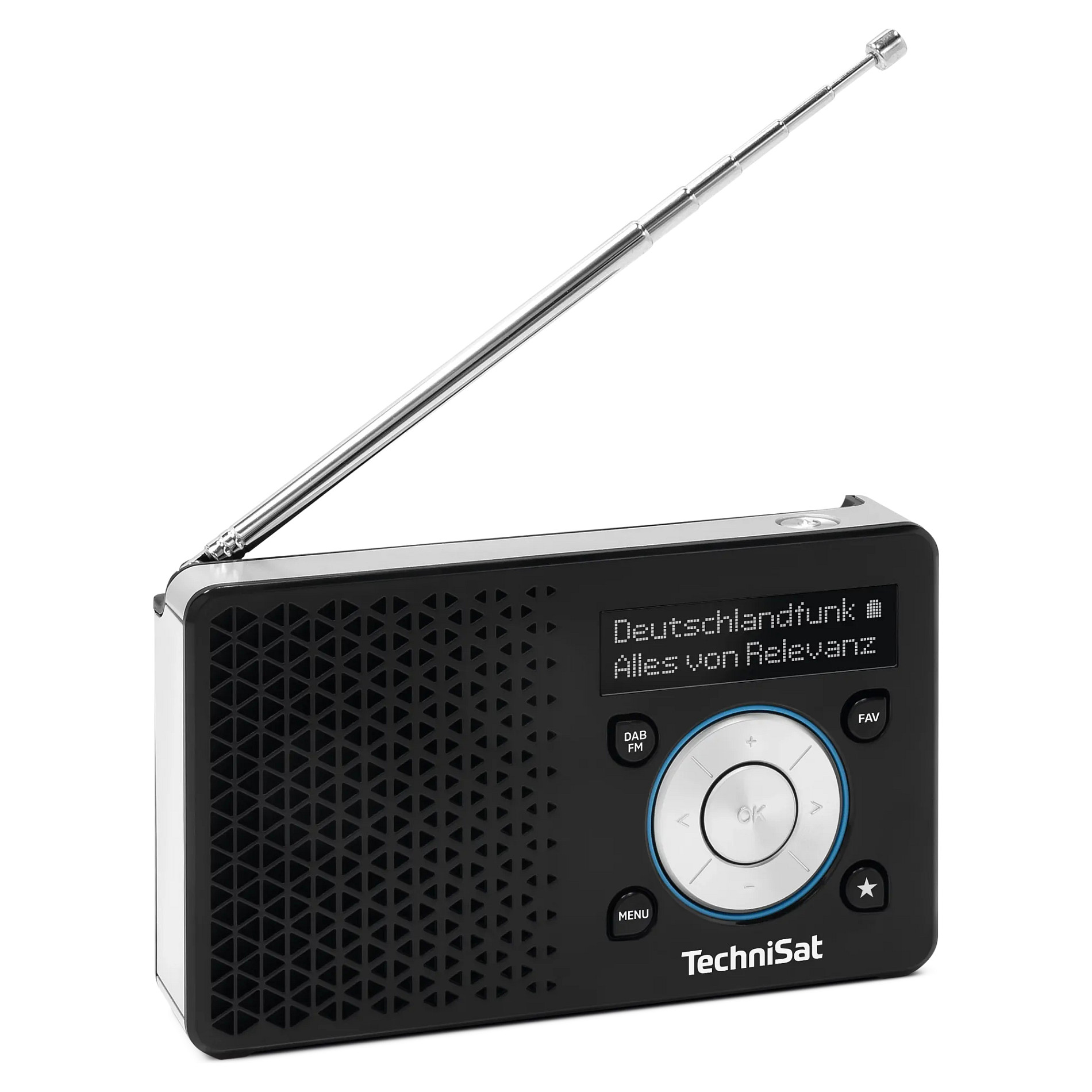 Prijenosni radio TECHNISAT DigitRadio 1 A (DAB+/FM, Baterijski/Mrežni rad, Crno-srebrni)-4