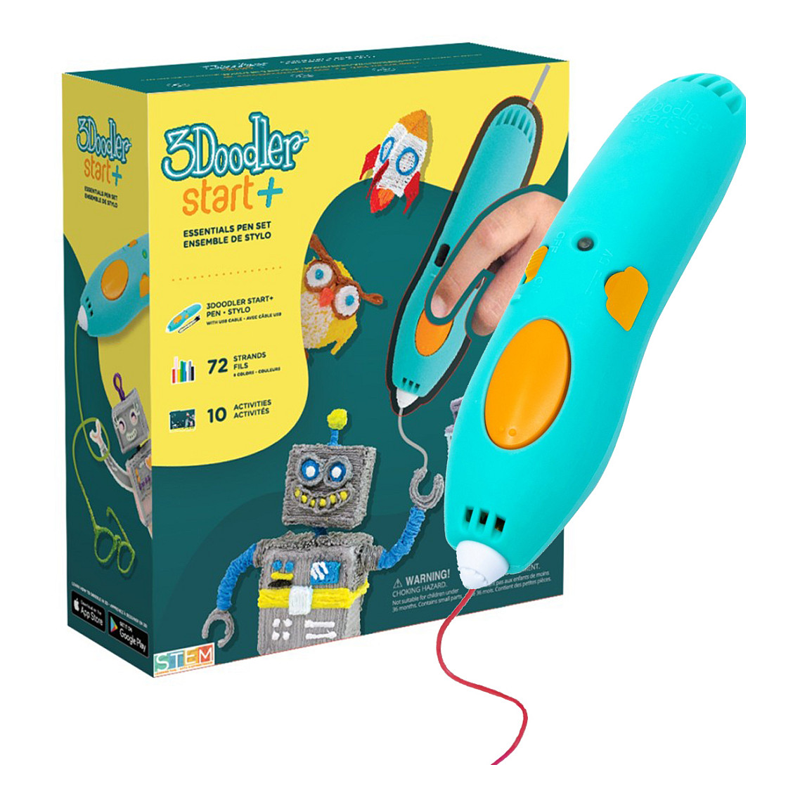 3D olovka 3Doodler Start+ Essentials Pen Set (Mint, za djecu 6+)-8