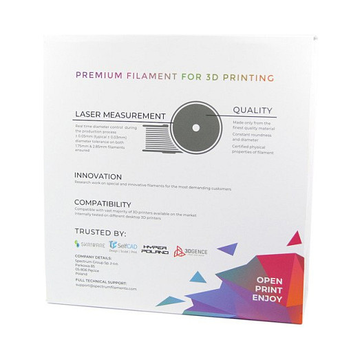 3D filament SPECTRUM PLA Premium (1.75mm, 1kg, Fluorescent Green)-3