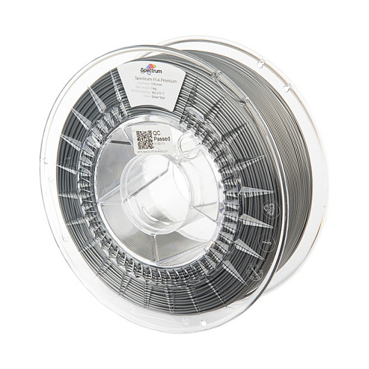3D filament SPECTRUM PLA Premium (1.75mm, 1kg, Silver Star)