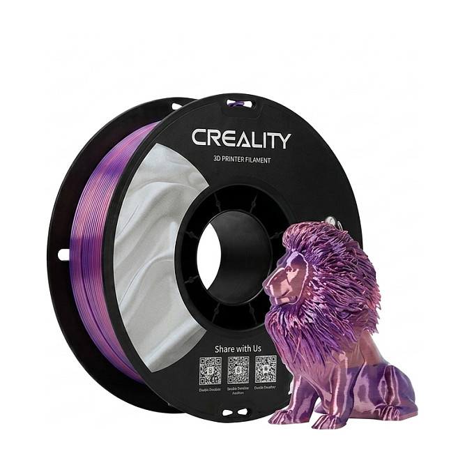 Filament za 3D printer CREALITY CR-Silk PLA 1.75mm 1kg (Dvobojni Roza/Ljubičasta)-0