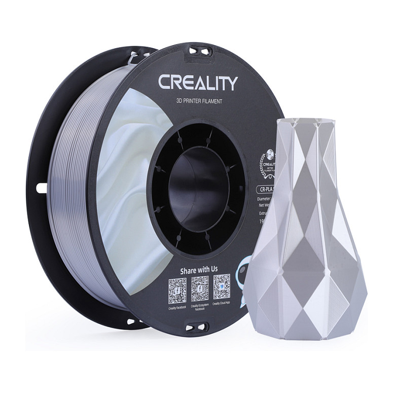 Filament za 3D printer CREALITY CR-Silk PLA 1.75mm 1kg (Srebrna)