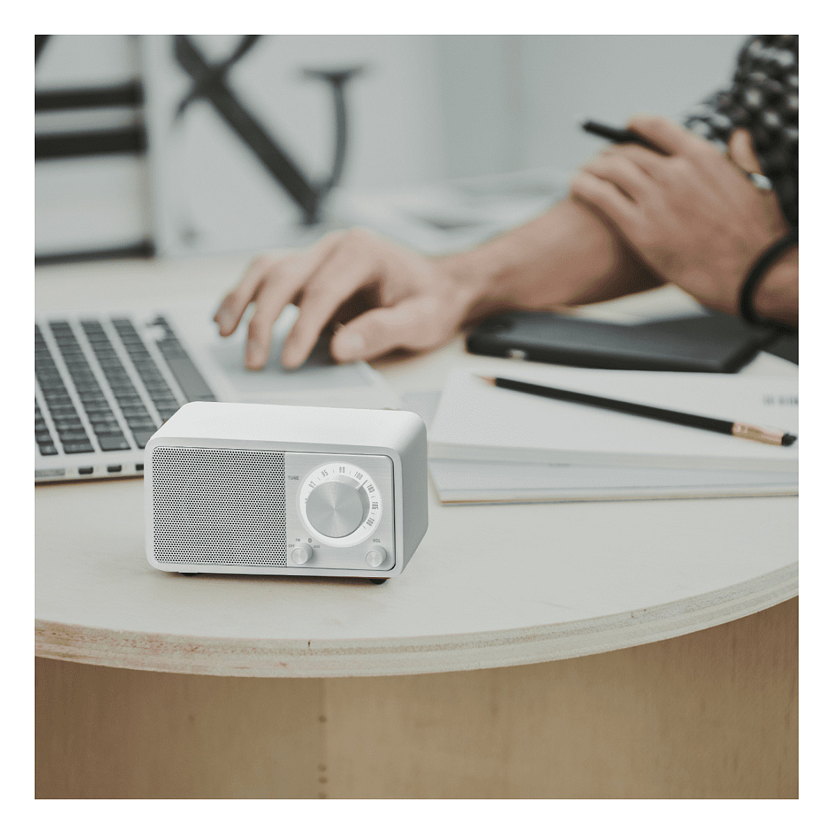Radio prijemnik SANGEAN WR-7 Genuine Mini (FM, Bluetooth, 36h baterija) Matt White-4