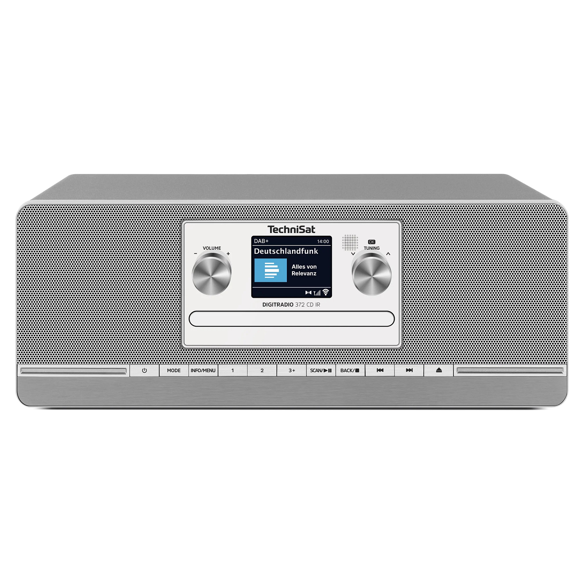 Digitalni radio TECHNISAT DIGITRADIO 372 CD IR (DAB+, FM, Internet, CD, Bluetooth) Srebrni-0