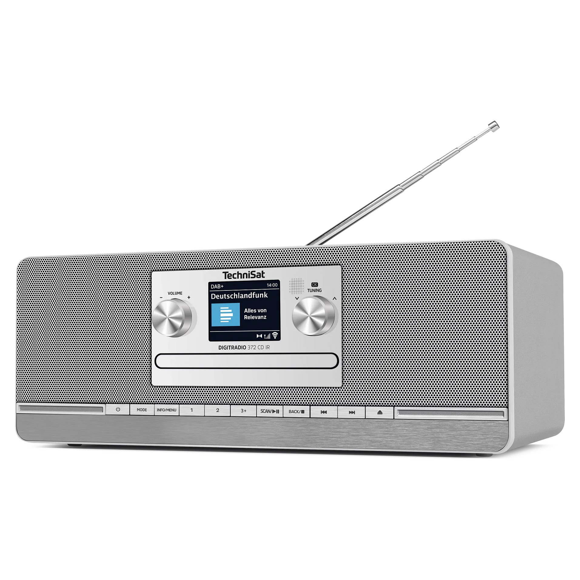 Digitalni radio TECHNISAT DIGITRADIO 372 CD IR (DAB+, FM, Internet, CD, Bluetooth) Srebrni-2