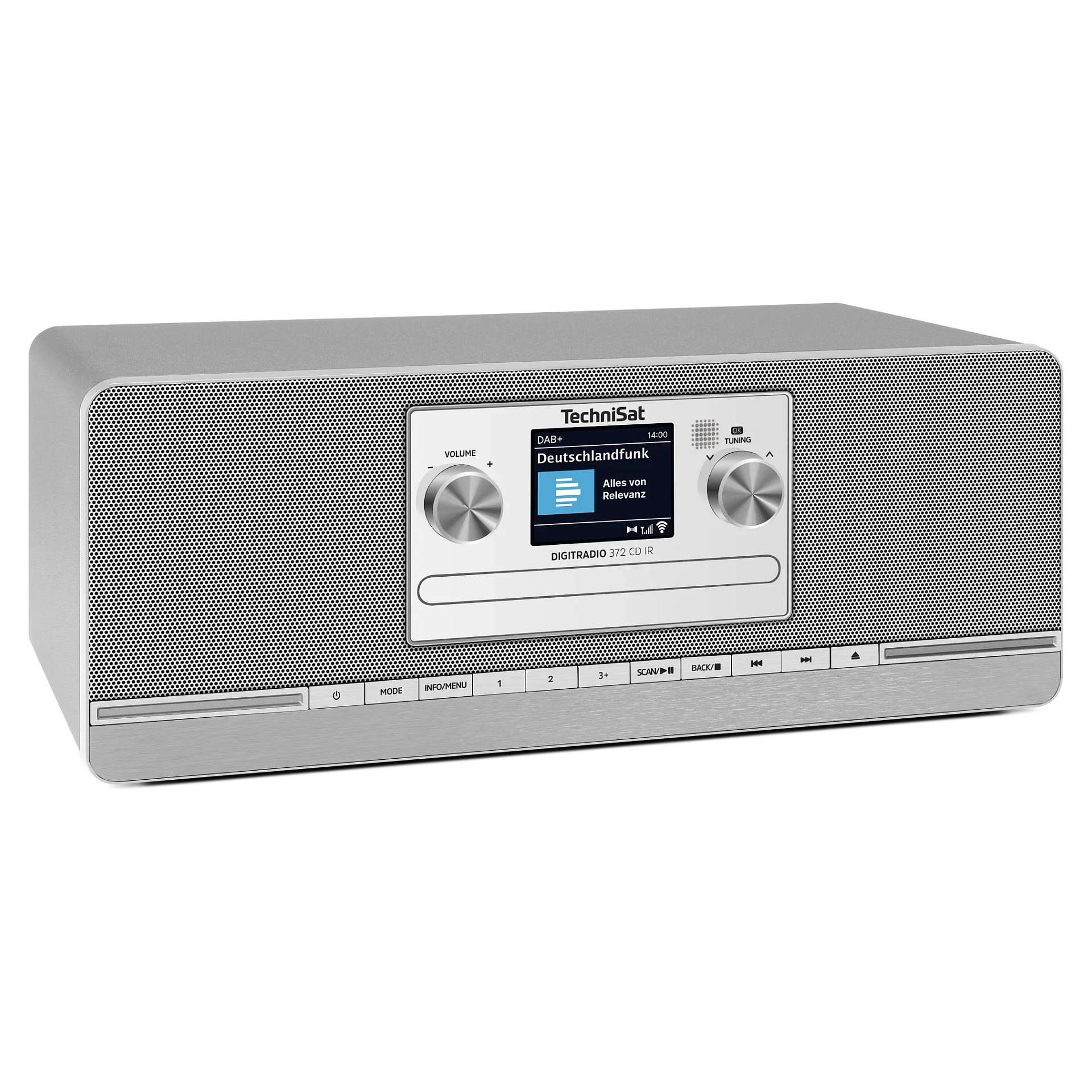 Digitalni radio TECHNISAT DIGITRADIO 372 CD IR (DAB+, FM, Internet, CD, Bluetooth) Srebrni-5