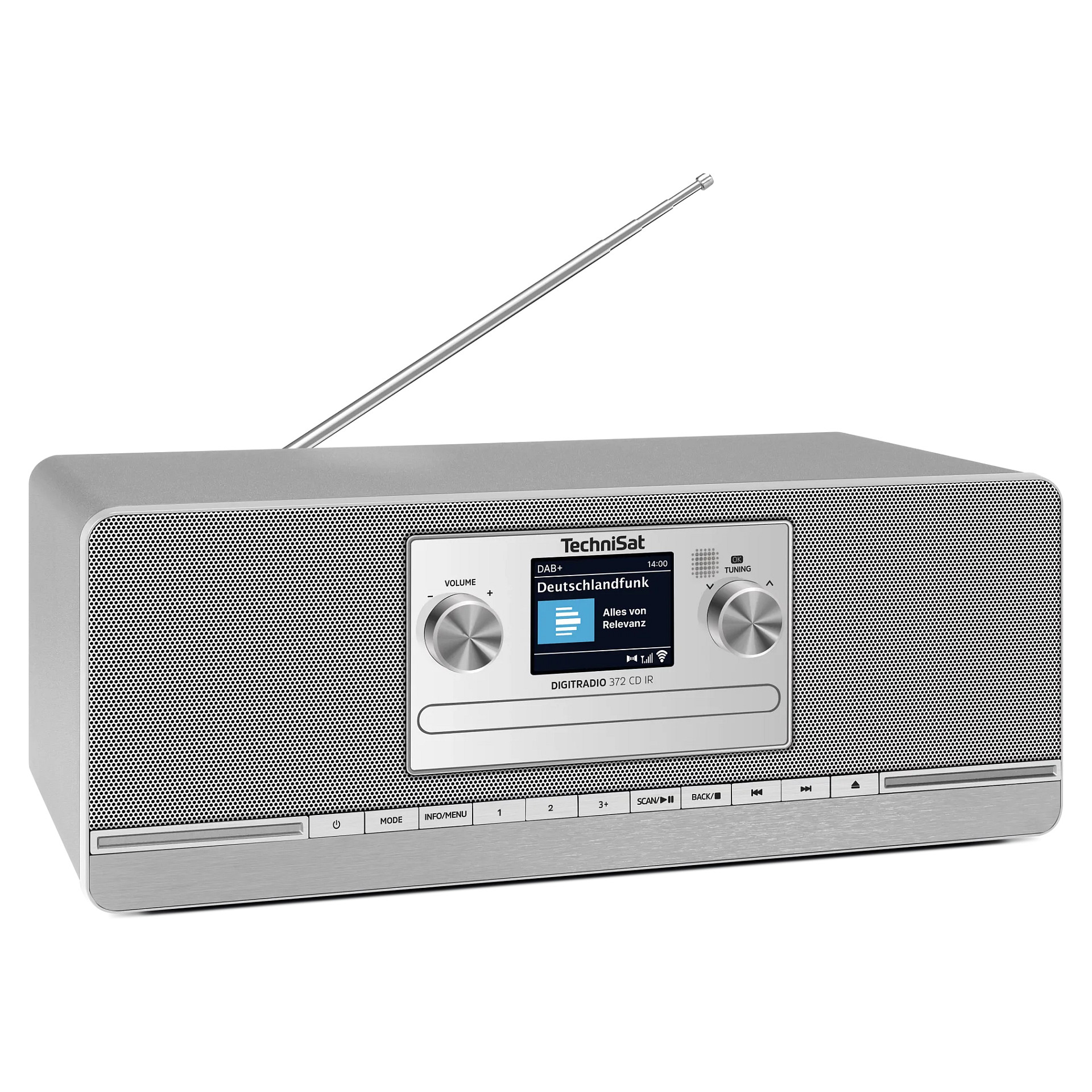 Digitalni radio TECHNISAT DIGITRADIO 372 CD IR (DAB+, FM, Internet, CD, Bluetooth) Srebrni-6