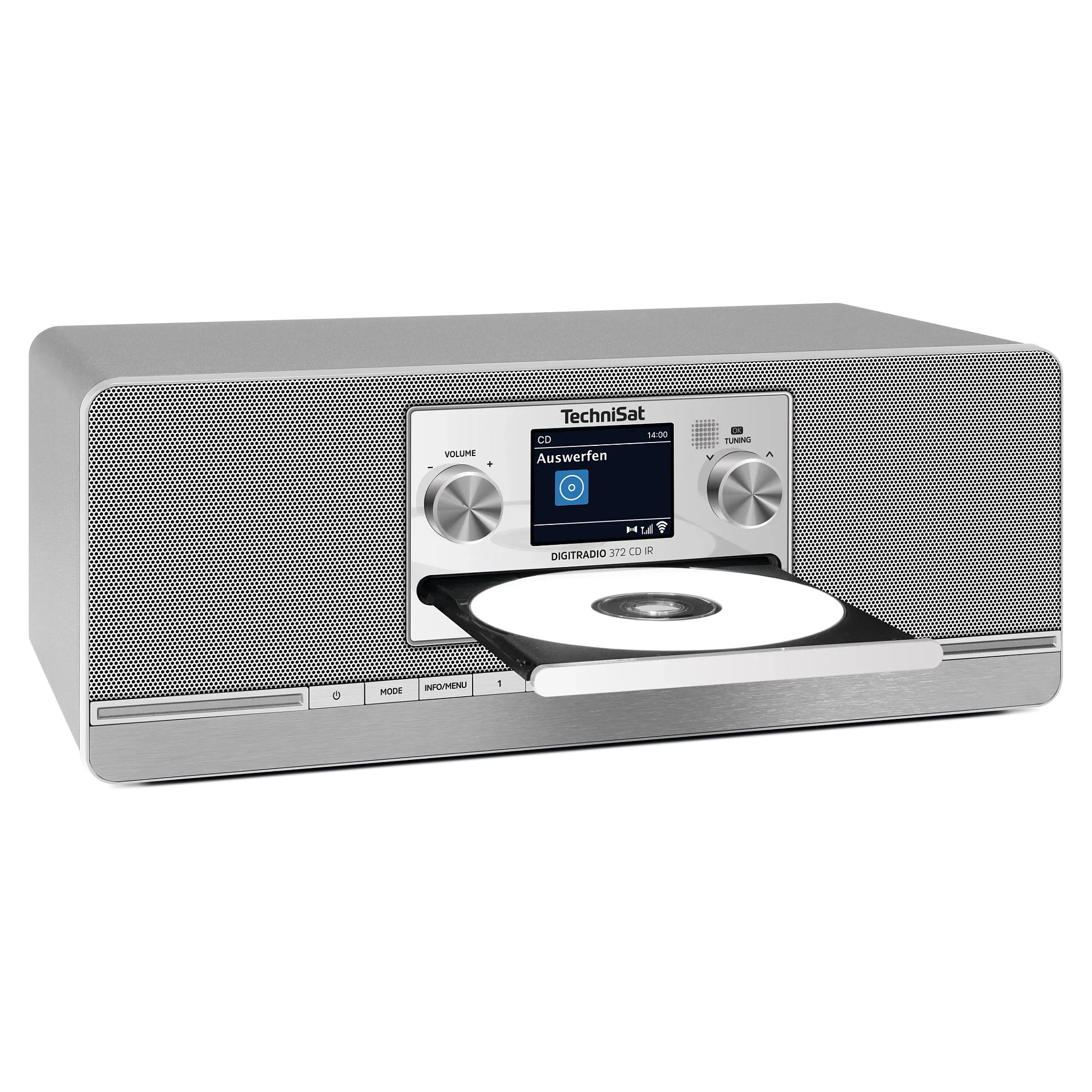 Digitalni radio TECHNISAT DIGITRADIO 372 CD IR (DAB+, FM, Internet, CD, Bluetooth) Srebrni-7